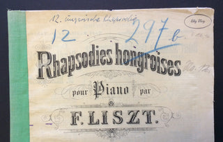 [Ney, Elly. (1882–1968)] Liszt, Franz. (1811–1886) Rhapsodies Hongroises no. 12 - THE COPY OF ELLY NEY