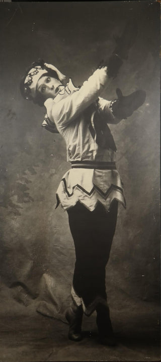 Nijinsky, Waslaw. (1889–1950) Life-Size Photograph as Petrouchka