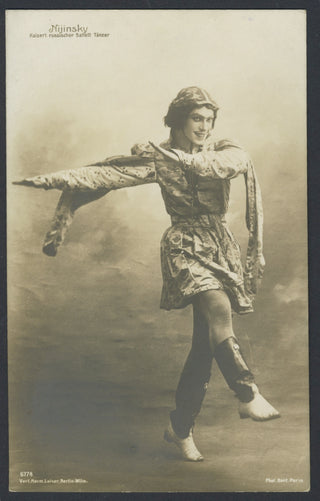 Nijinsky, Waslaw. (1889-1950) Postcard Photograph