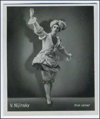 [Ballets Russes] Nijinsky, Waslaw. (1889-1950) "Pavillon d&apos;Armide" - 1930s Cigarette Card