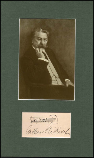 [Beethoven, Ludwig van. (1770–1827)] Nikisch, Arthur. (1855–1922) Autograph Musical Quotation - "Beethoven's 5th."