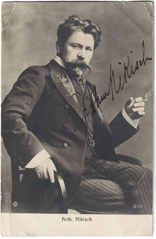 Nikisch, Arthur. (1855-1922) Signed Photograph Postcard