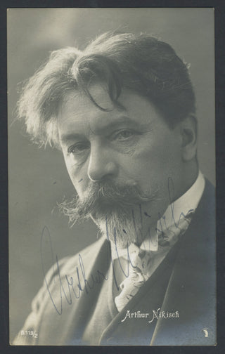 Nikisch, Arthur. (1855–1922) Signed Postcard Photograph