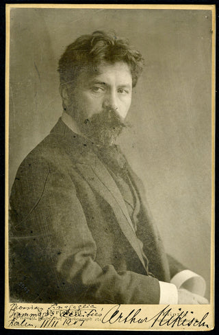 Nikisch, Arthur. (1855-1922) [Sinigaglia, Leone. (1868-1944)] Signed Cabinet Photograph