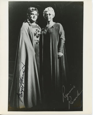 Nilsson, Birgit. (1918–2005) & Resnik, Regina. (1922-2013) "Tristan und Isolde" — Signed Photograph