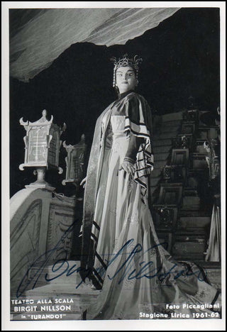 Nilsson, Birgit. (1918-2005) Signed Photograph, "Turandot."