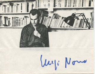 Nono, Luigi. (1924–1990) Signed Photograph