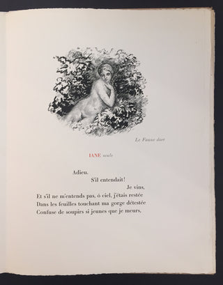 Debussy, Claude. (1862–1918) & Mallarmé, Stéphane. (1842–1898) & Demeurisse, René. (1895–1961) [Norman, Jessye. (1945–2019)] Prelude a l'après-midi d'un faune - FROM THE COLLECTION OF JESSYE NORMAN