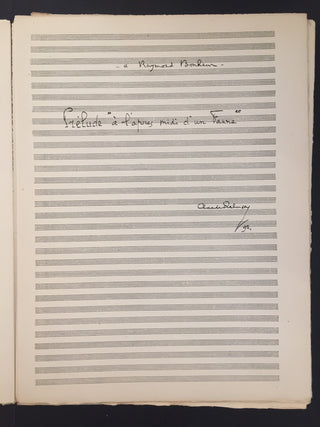 Debussy, Claude. (1862–1918) & Mallarmé, Stéphane. (1842–1898) & Demeurisse, René. (1895–1961) [Norman, Jessye. (1945–2019)] Prelude a l'après-midi d'un faune - FROM THE COLLECTION OF JESSYE NORMAN