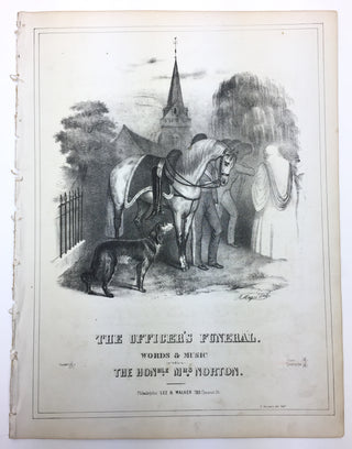 Norton, Caroline Sheridan. (1808–1877) "The Officer's Funeral" - Sheet Music