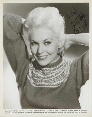 Novak, Kim. (b. 1933) Signed 1959 Promotional Photograph