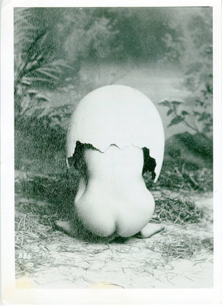 [Nude Under a Half Shell] Vintage Photograph