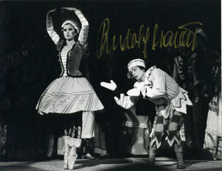 Nureyev, Rudolf. (1938–1993) Signed Photograph as Petrouchka