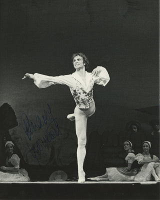 Nureyev, Rudolf. (1938–1993) Signed Photograph in "La Fille Mal Gardée"