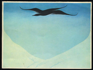 [Literature & Visual Arts] O'Keeffe, Georgia. (1887–1986)  Signed Letter in Greeting Card