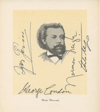 [Opera] Portraits of  Gluck, Rimsky-Korsakow, Mussorgsky and Wagner Signed by Many!