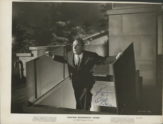 O'Brien, Pat. (1899–1983) "Having Wonderful Crime" – Signed Promotional Photograph