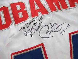 Obama, Barack. (b. 1961) Signed No. 44 Presidential Basketball Jersey