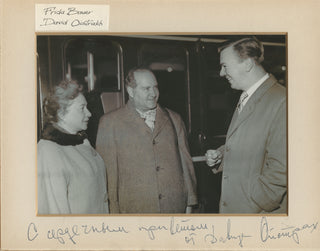 Oistrakh, David. (1908–1974) Signed Photograph