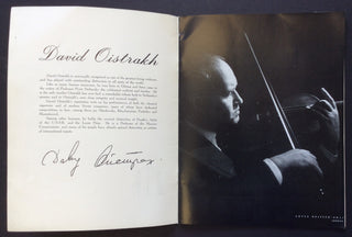 Oistrakh, David. (1908–1974) & Oistrakh, Igor. (b. 1931) 1961 Souvenir Program