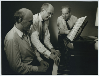 Oistrakh, David. (1908–1974) & Rostropovich, Mstislav. (1927–2007) & Richter, Sviatoslav. (1915–1997) Original Photograph