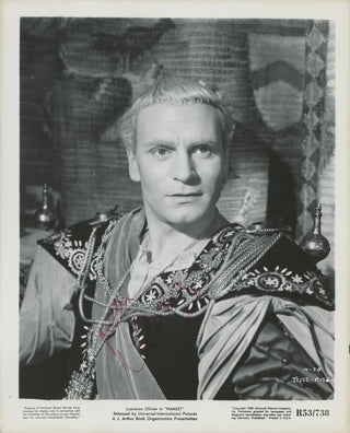 Olivier, Laurence. (1907–1989) "Hamlet" - Signed Promotional Photograph