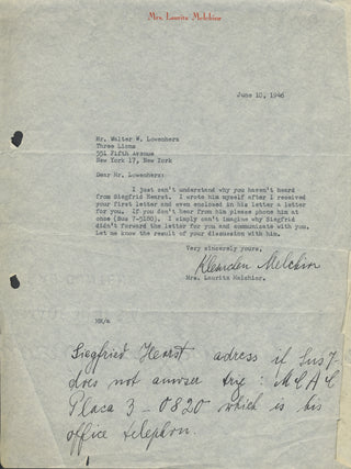 [Opera] Hines, Jerome. (1921-2003) & Tibbett, Lawrence. (1896–1960) & Farrar, Geraldine. (1882–1967) & Melchior, Lauritz. (1890-1973) Group of Signed Photographs and Autographs