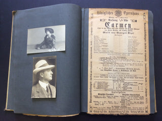 [Opera] [Strauss, Richard. (1864–1949)] [Wagner, Richard. (1813–1883)] [Siems, Margarethe. (1879–1952)] [Caruso, Enrico. (1873–1921)] Richter, Hans. (1843–1916) Von der Osten, Eva. (1881–1936) Two Early-Twentieth-Century Opera Albums including Early Progr