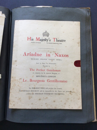 [Opera] [Strauss, Richard. (1864–1949)] [Wagner, Richard. (1813–1883)] [Siems, Margarethe. (1879–1952)] [Caruso, Enrico. (1873–1921)] Richter, Hans. (1843–1916) Von der Osten, Eva. (1881–1936) Two Early-Twentieth-Century Opera Albums including Early Progr