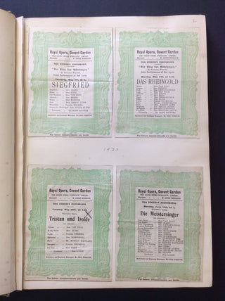 [Opera] [Strauss, Richard. (1864–1949)] [Wagner, Richard. (1813–1883)] [Siems, Margarethe. (1879–1952)] [Caruso, Enrico. (1873–1921)] Richter, Hans. (1843–1916) Von der Osten, Eva. (1881–1936) Two Early-Twentieth-Century Opera Albums including Early Progr