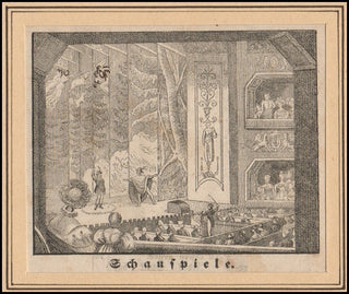 [Opera] Schauspiele Original Engraving, c. 1800.