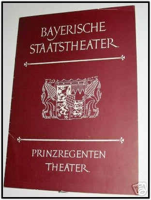 Orff, Carl. (1895-1982) Signed 1955 Bayerische Staatstheater "Carmina" Program