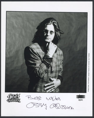 Osbourne, Ozzy. (b. 1948) Signed Photograph