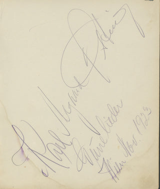 Østvig, Karl Aagaard. (1889–1968) Autograph Signature