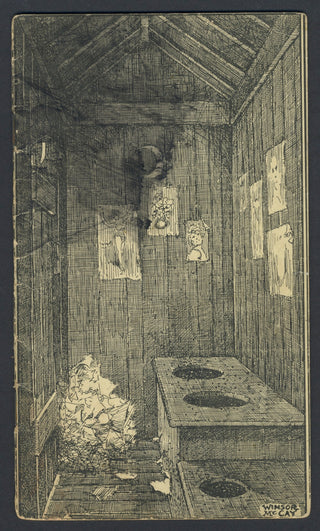 [Outhouse] Riley, James Whitcomb. (1849–1916) & McCay, Winsor. (1867–1934) "The Passing of the Old Backhouse" - Humorous Poem