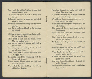 [Outhouse] Riley, James Whitcomb. (1849–1916) & McCay, Winsor. (1867–1934) "The Passing of the Old Backhouse" - Humorous Poem