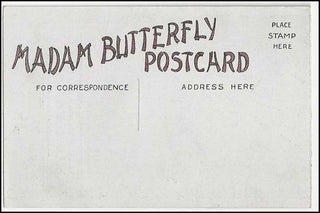 [Puccini, Giacomo. (1858–1924)] Madam Butterfly Foldout Advertising Postcard