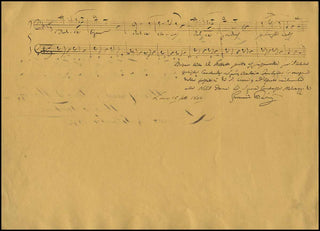 [Tamburini] Pacini, Giovanni. (1796 - 1867) & Tamburini, Antonio. (1800 - 1876) Autograph Musical Quotations