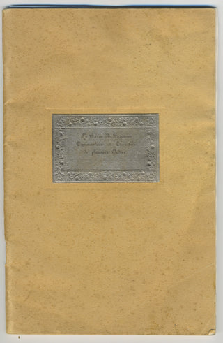 Paganini, Nicolò. (1782–1840) Paganini's Visiting Card, with an Engraved Portrait