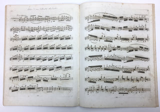 Paganini, Nicolò. (1782–1840) 24 Caprices, op. 1 - Group of Early Editions and Facsimile Manuscript Score