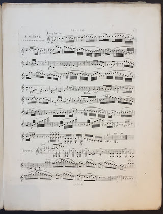 Paganini, Nicolò. (1782–1840) Le Charme de Padua... pour Piano et Violon