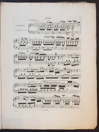 Paganini, Nicolò. (1782–1840) Le Charme de Padua... pour Piano et Violon