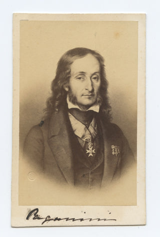 Paganini, Nicolò. (1782–1840) CDV Portrait