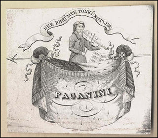 Paganini, Nicolò. (1782–1840) Original Concert Ticket Engraving