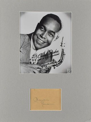 Parker, Charlie. (1920–1955) Autograph Signature