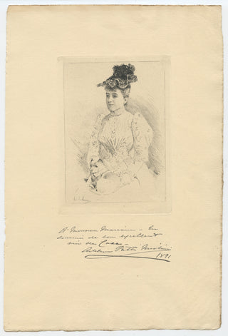 Patti, Adelina. (1843–1919) Portrait Engraving