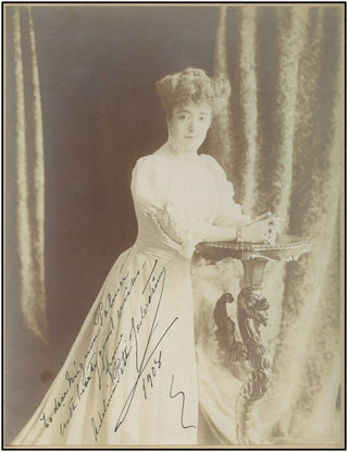 Patti, Adelina. (1843–1919) Large signed photograph, 27 X21 cm.