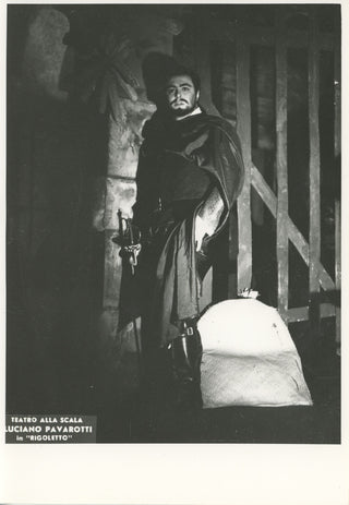 Pavarotti, Luciano. (1935–2007) Original Photographs in "Rigoletto," "La bohème," "L'elisir d'amore" at La Scala.