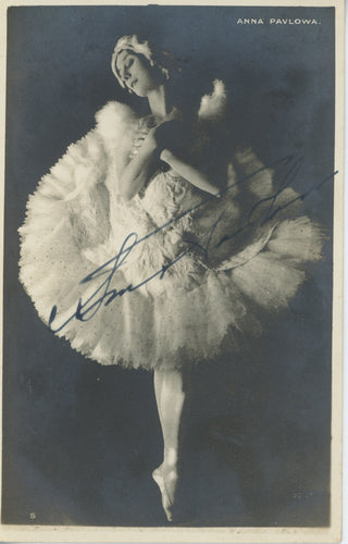 Pavlova, Anna. (1881-1931) The Swann [Le Cygne] - Signed Strelecki Photograph