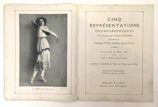 [Pavlova, Anna. (1881–1931)] 1921 Souvenir Program